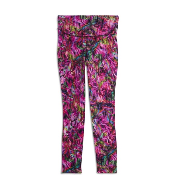 Women Lululemon Base Pace High-Rise Tight 25" Hyper Flow Pink Multi Size 0 NWT - Picture 1 of 6